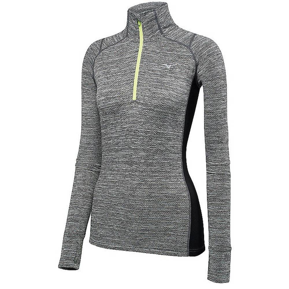 Sudaderas Mizuno Alpha Half Zip Mujer Negras Baratas XURA-73624